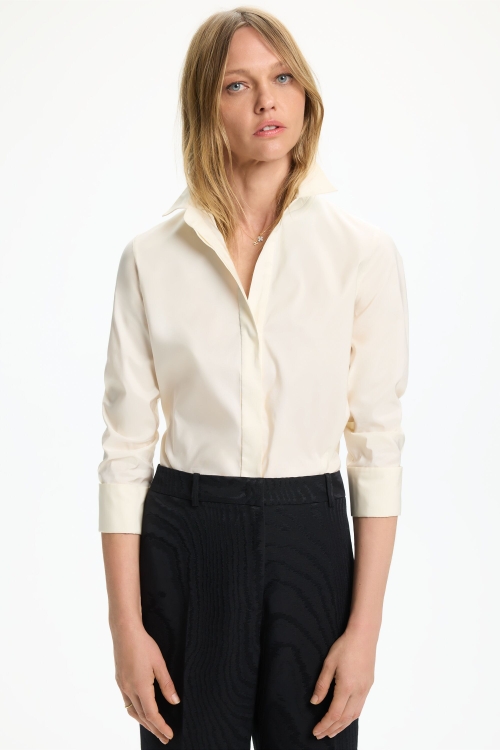 TAFFETA FITTED SHIRT