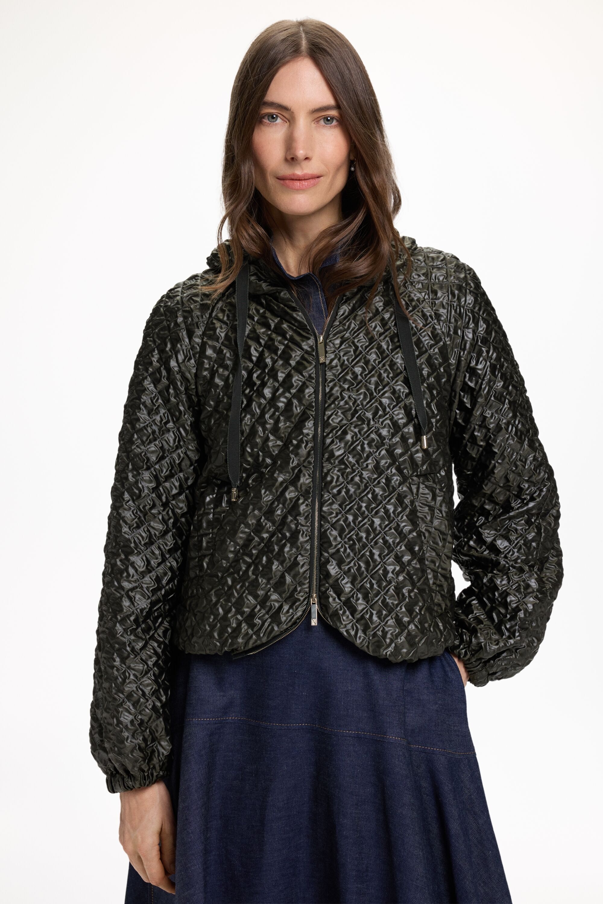 Hooded Cloqué Jacket