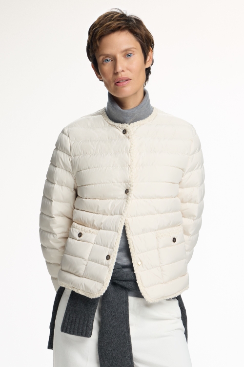 DOWN-QUILTED TECHNICAL STRAIGHT-FIT JACKET