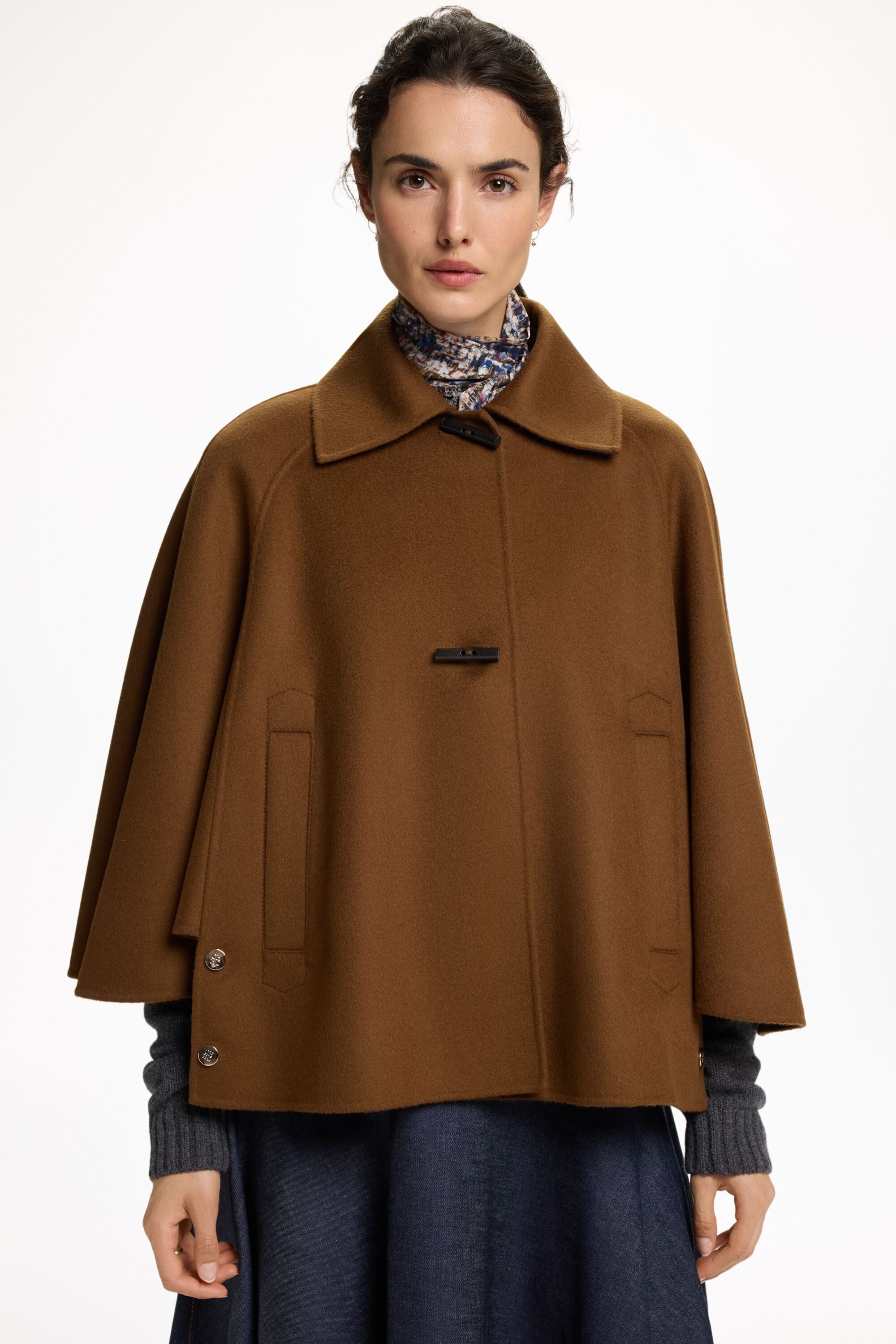 Double-Faced Wool Cape