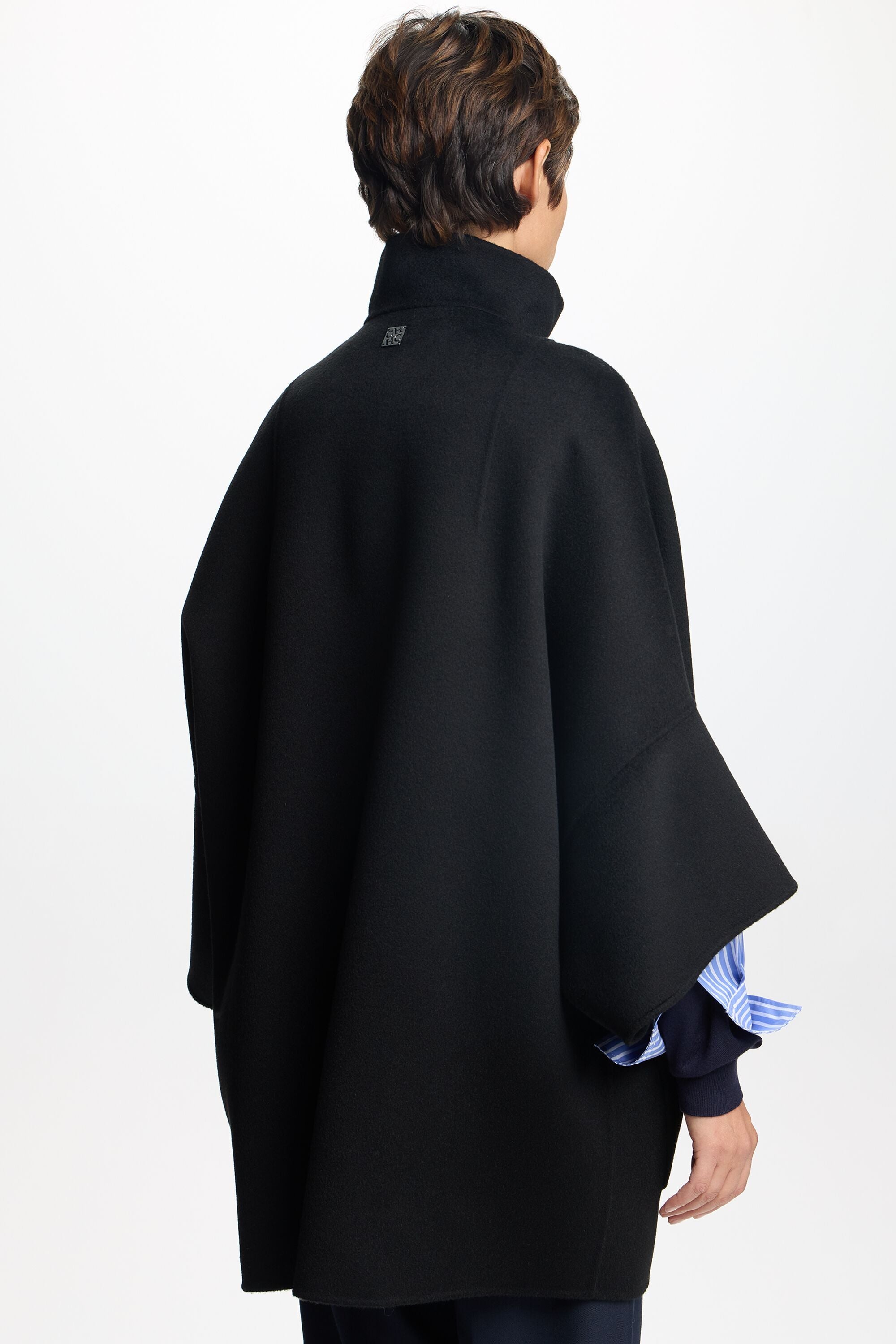 Double-Faced Wool Oversize Coat black - CH Carolina Herrera United