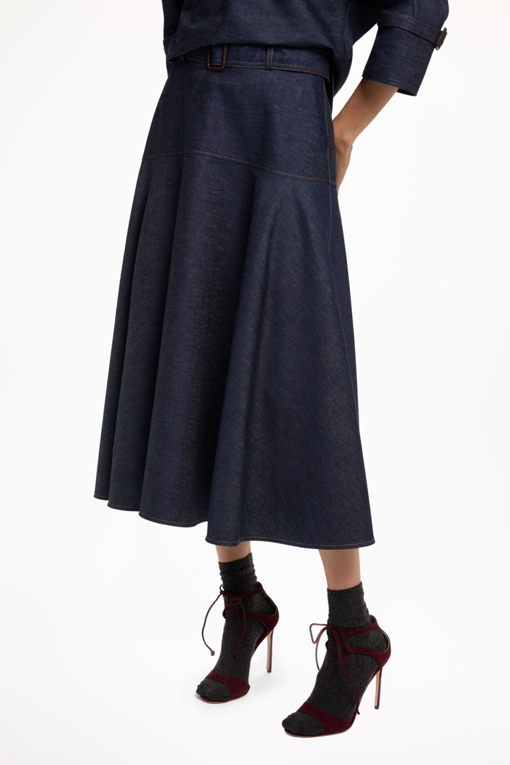 Denim Midi Skirt