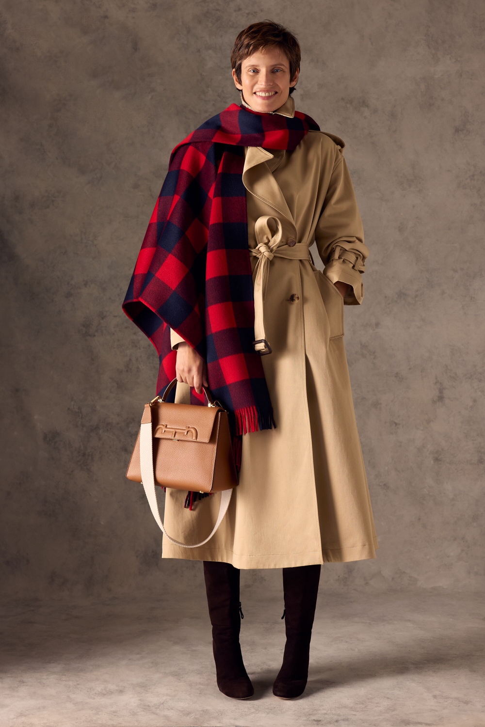 CARACAS COTTON TWILL A-LINE TRENCH