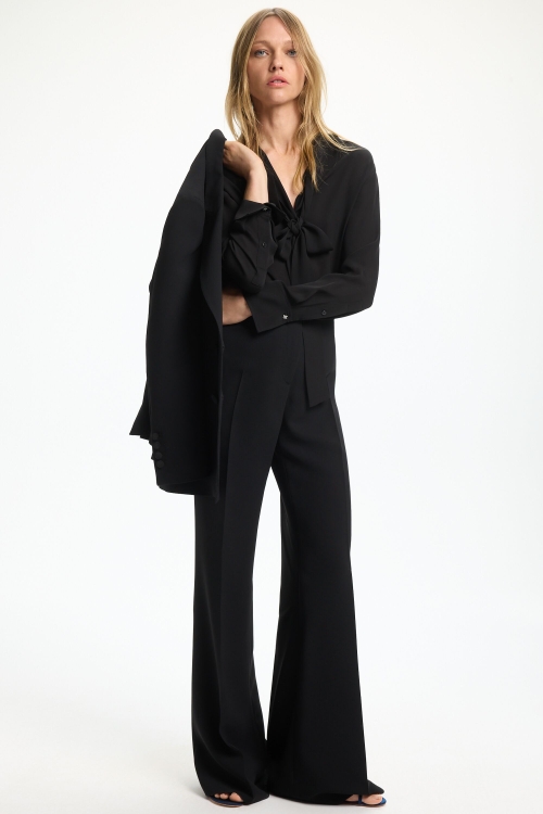 CREPE STRAIGHT-LEG PANTS