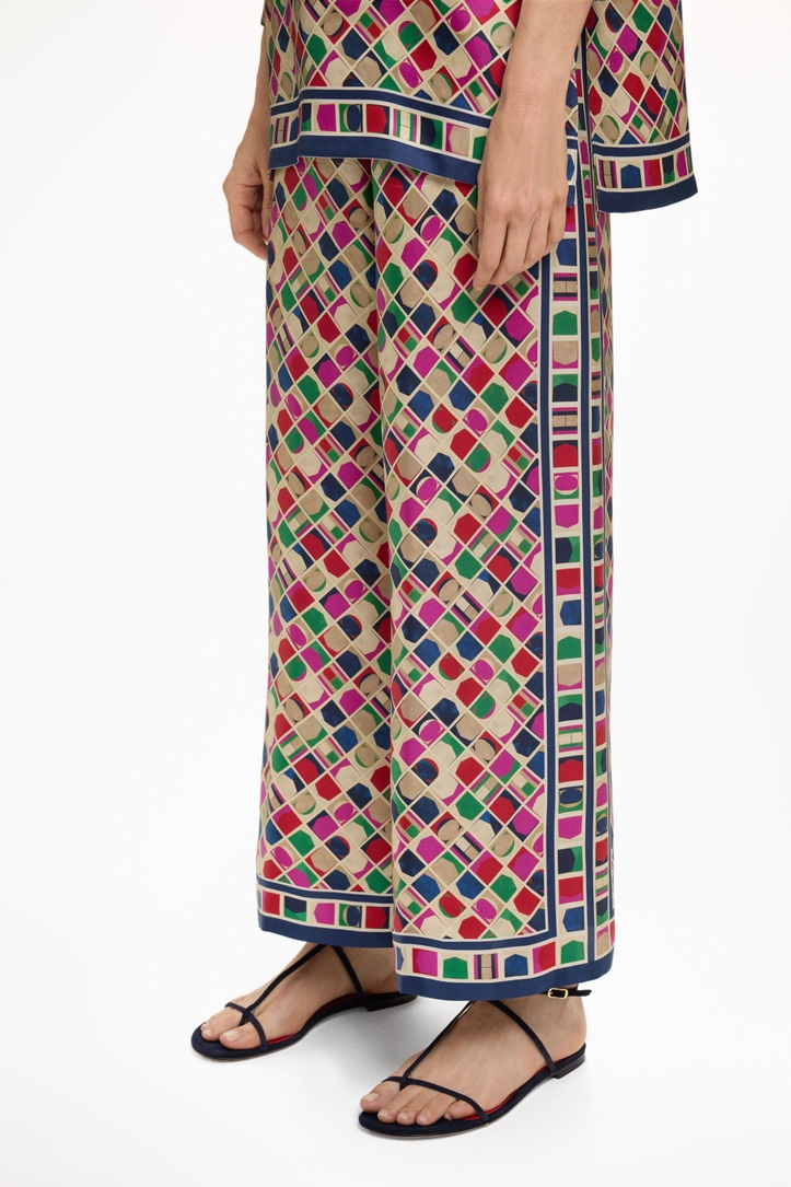Blasón Print Silk Twill Pyjama Pants