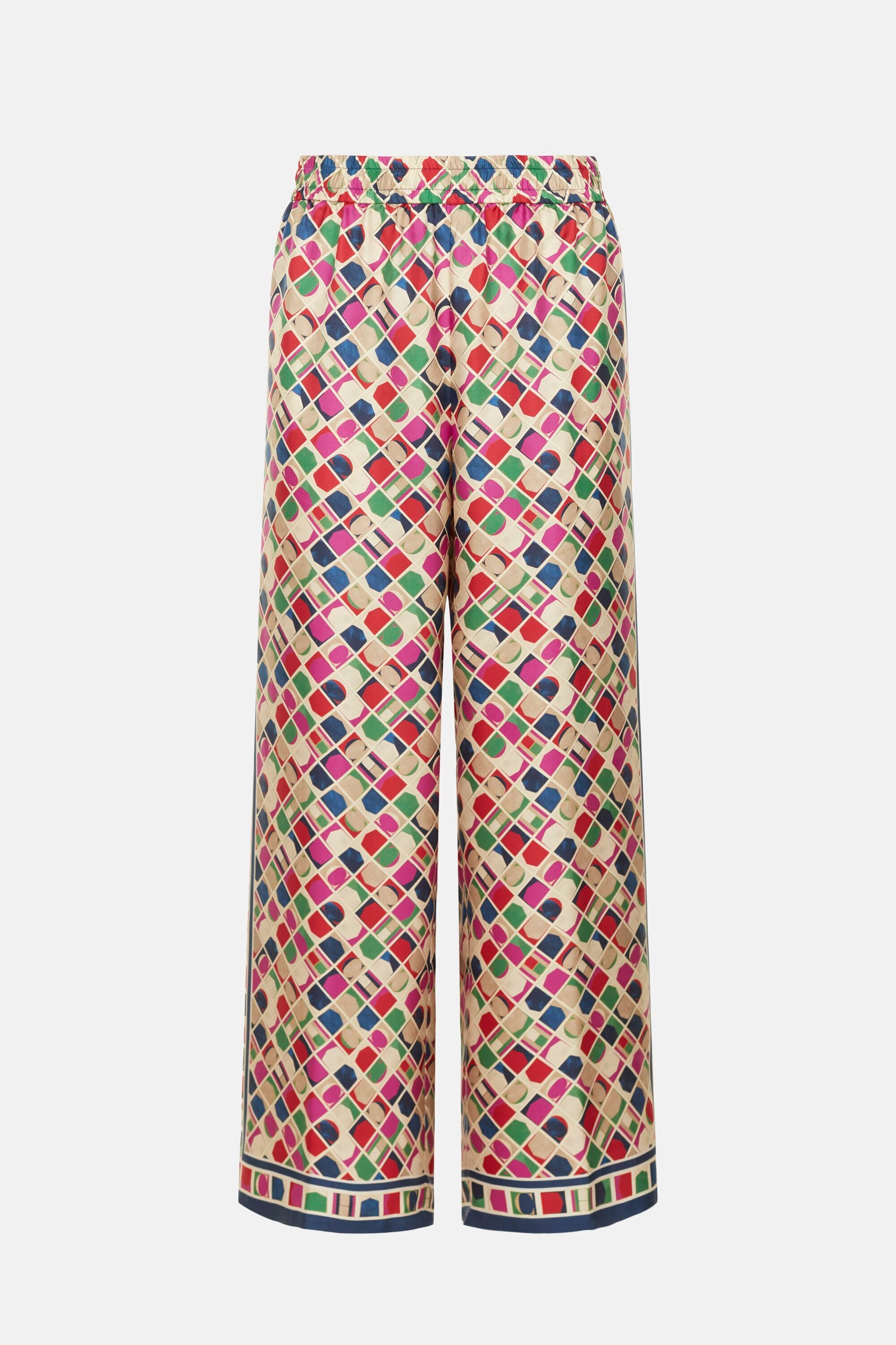 【送料&関税込】Marni Pijama Pant Silk Twill Roses Marni Pijama Pant Silk Twill Roses Black Multi Rose | Vanaf