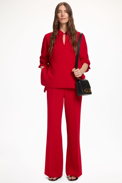 CREPE FLARED PANTS
