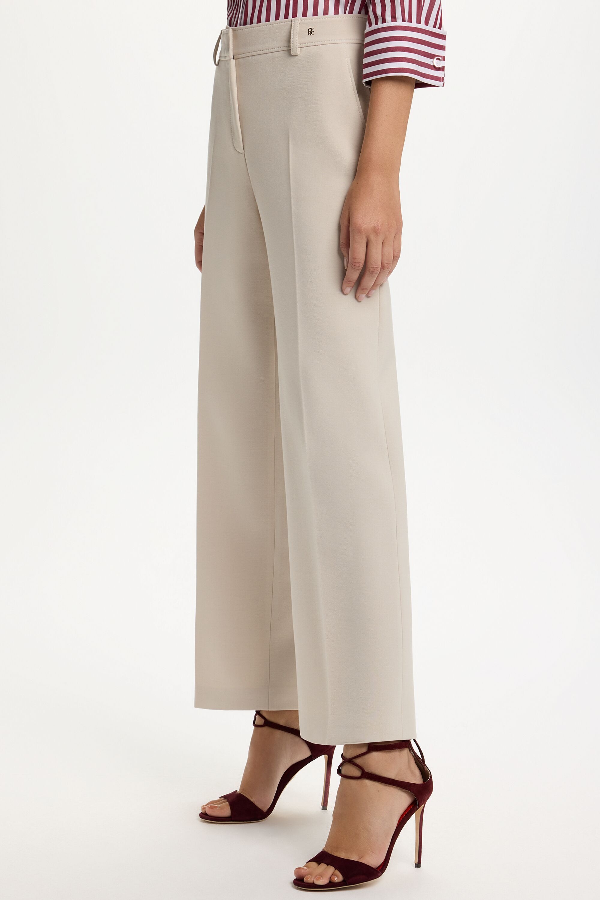 Crepe Flared Pants