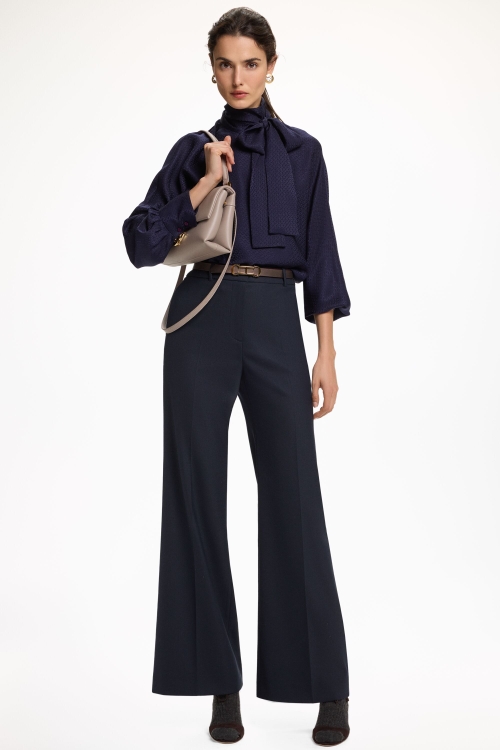 CREPE FLARED PANTS