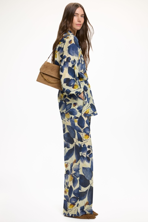 PRINT CREPE DE CHINE PYJAMA PANTS