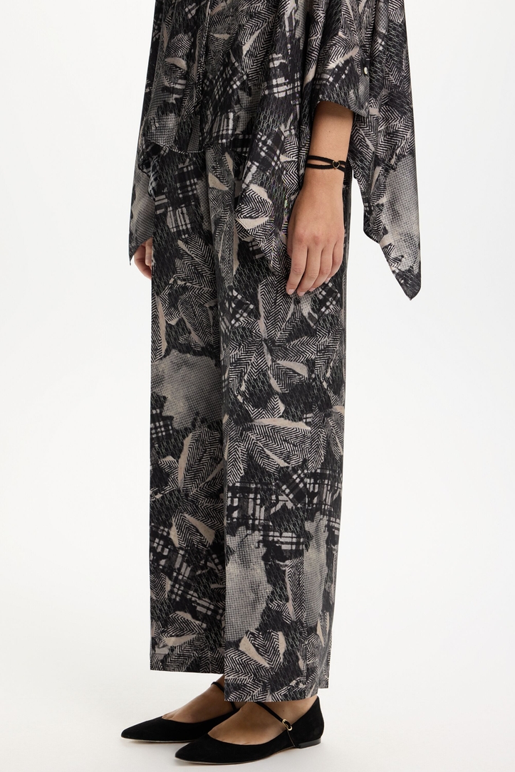 Print Silk Twill Pyjama Pants