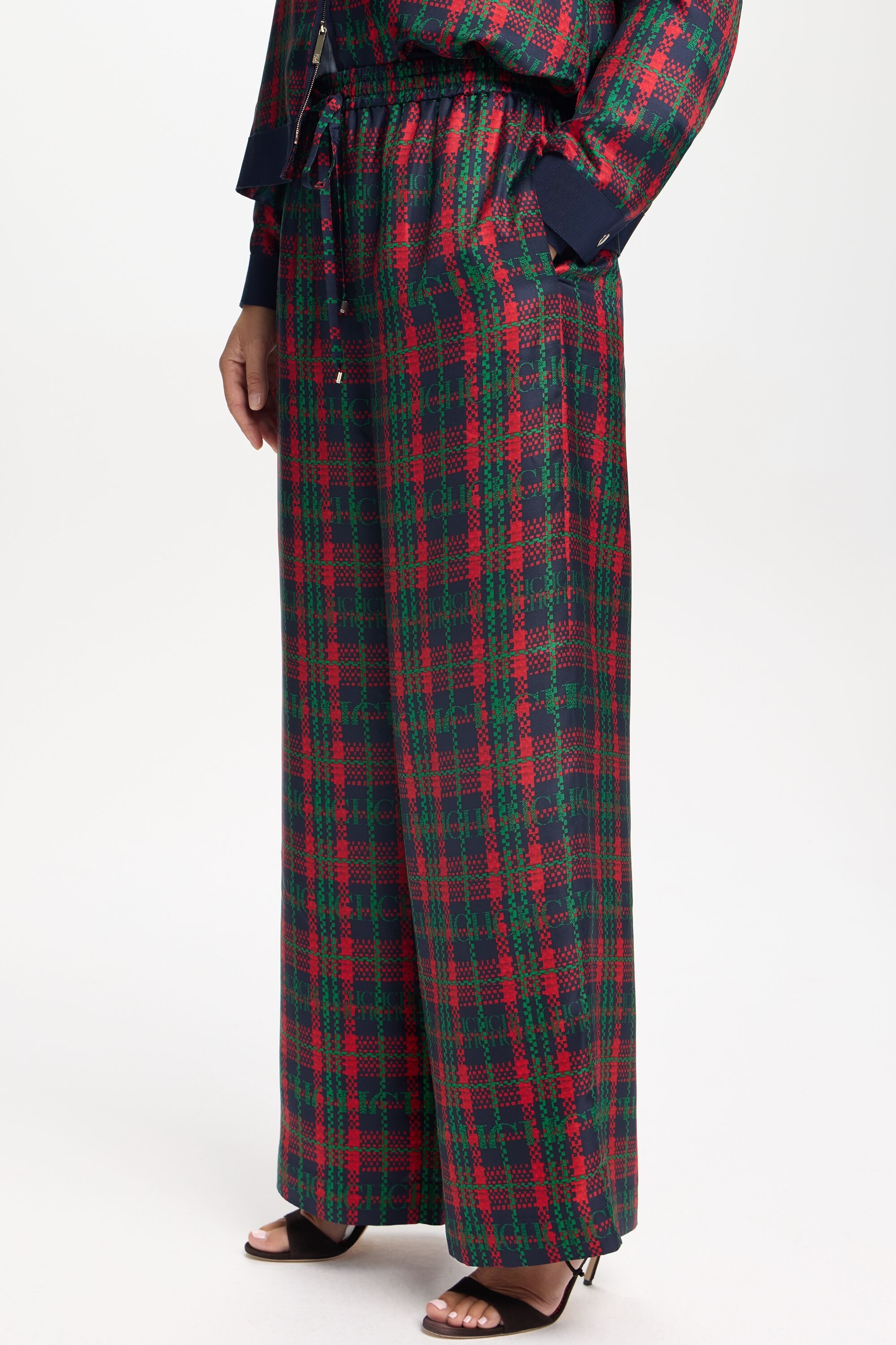 CHartan Print Silk Twill Pyjama Pants