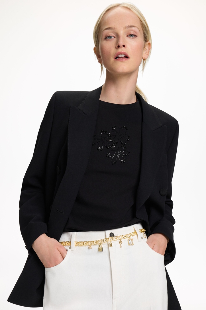 Camiseta con Jasmine y Lentejuelas