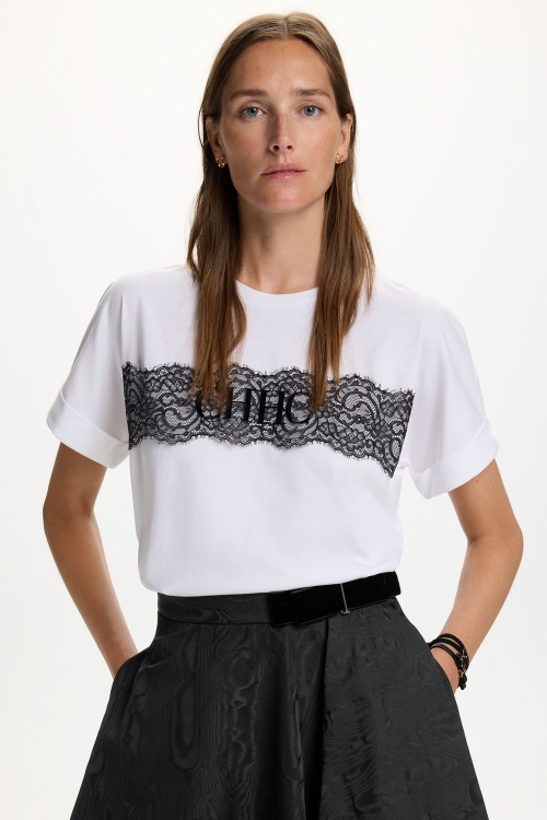 CH T-SHIRT WITH LACE BAND