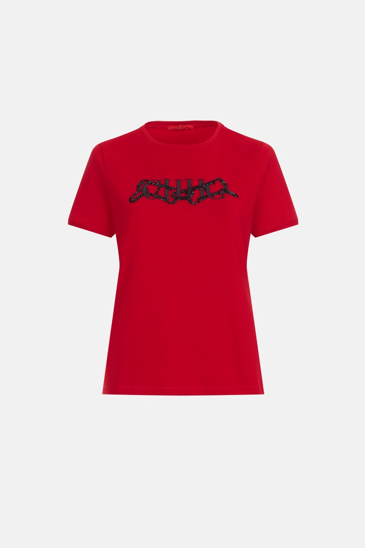 CH T-Shirt with Embroidery and Crystals