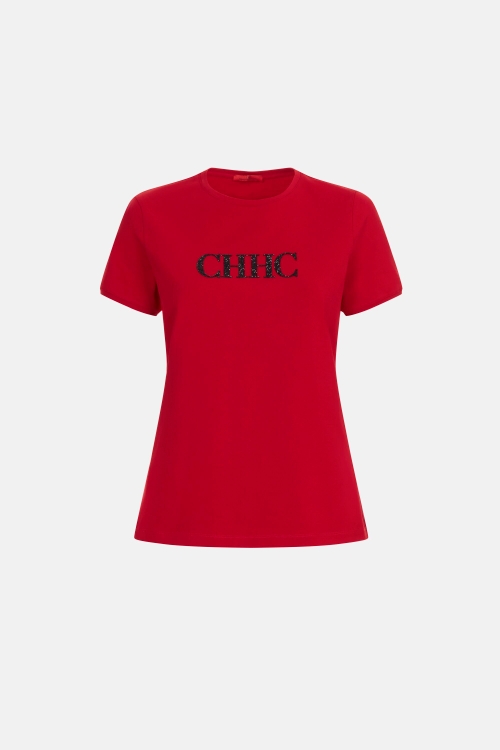 CH T-SHIRT WITH CRYSTALS