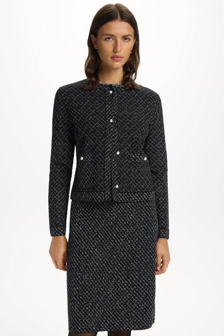 Chaqueta Recta de Jacquard CH2020