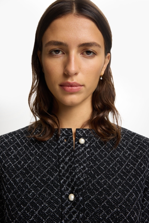 CH2020 JACQUARD STRAIGHT-FIT JACKET