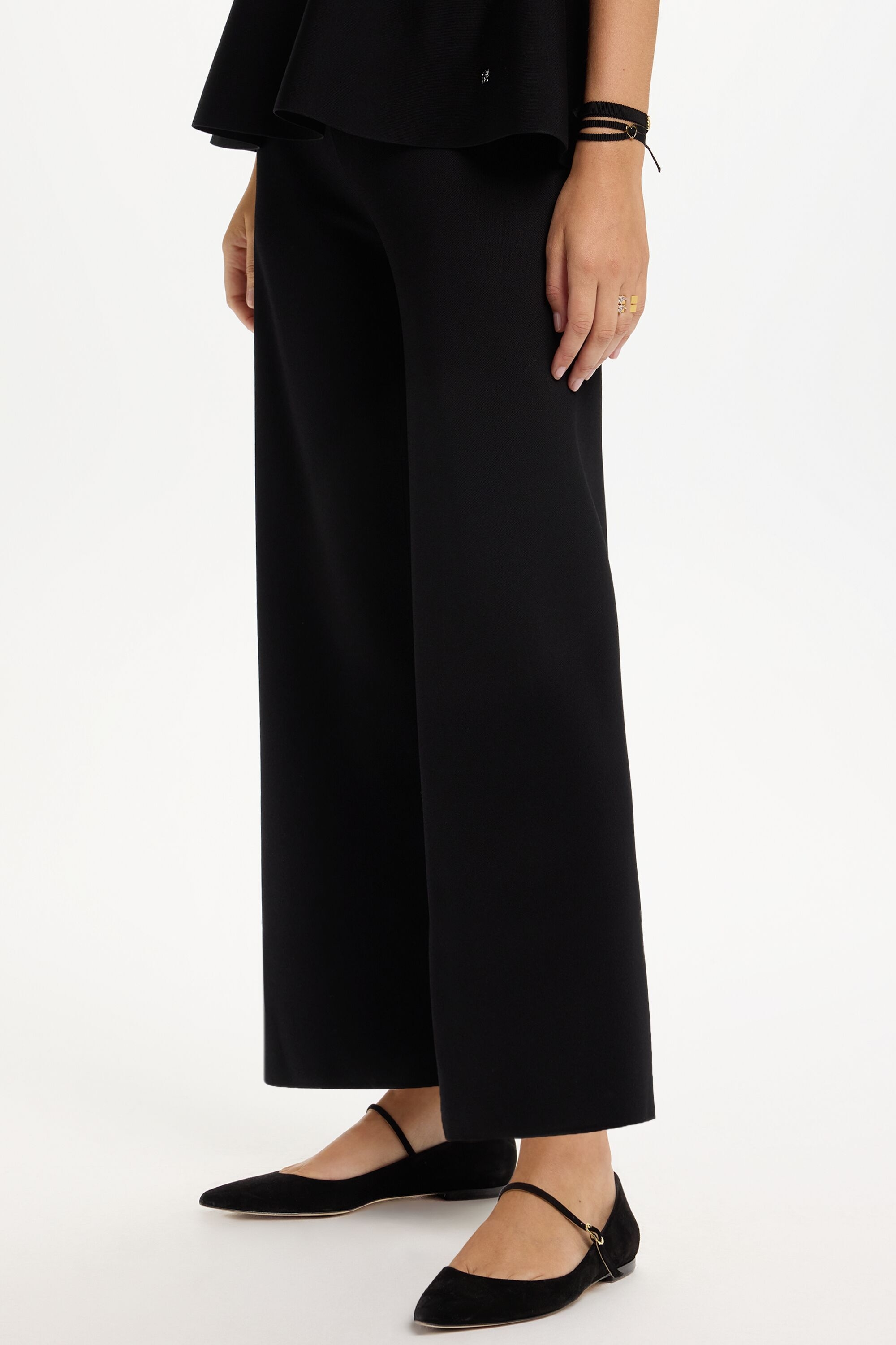 Milano Knit Straight-Leg Pants