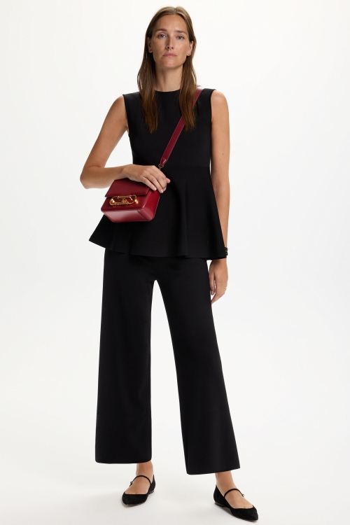 MILANO KNIT STRAIGHT-LEG PANTS