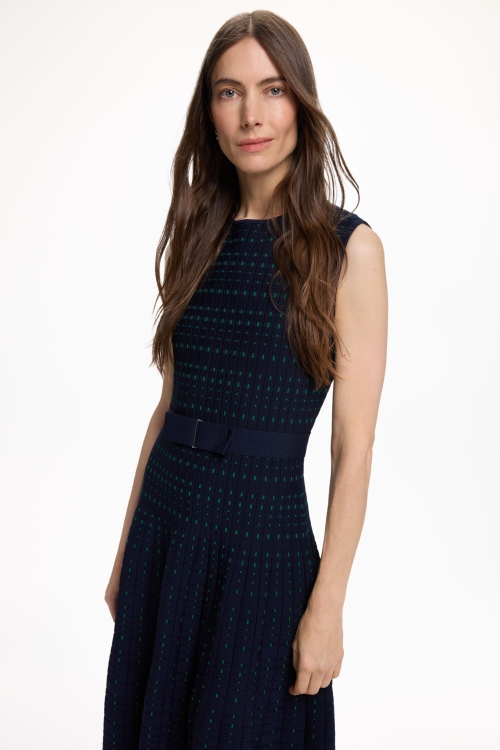 LACITO INSIGNIA JACQUARD KNIT DRESS