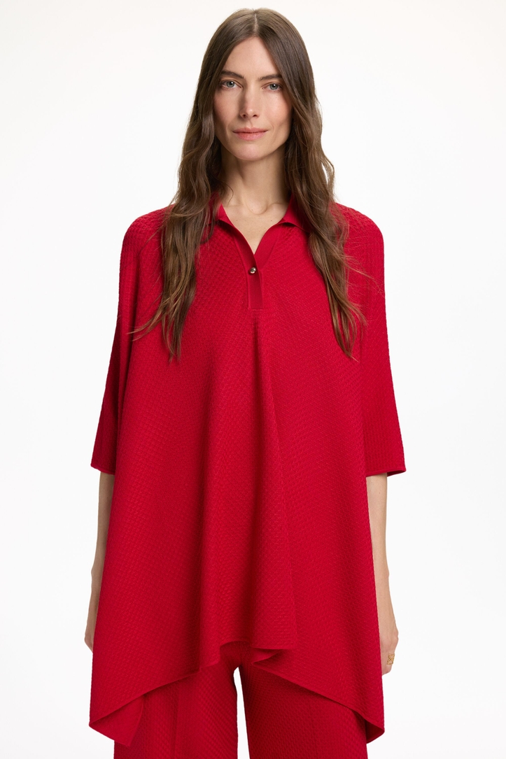 Textured Knit Oversize Poncho