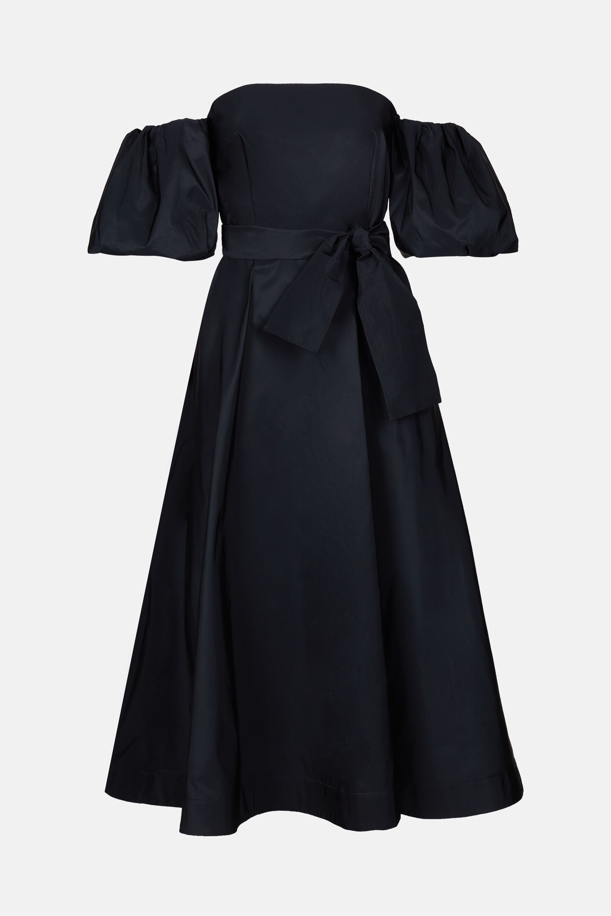 Herlipto Troncais Puff Sleeve Dress 黒 M Project Cece | Puff Sleeve Tiered Maxi Dress in Black