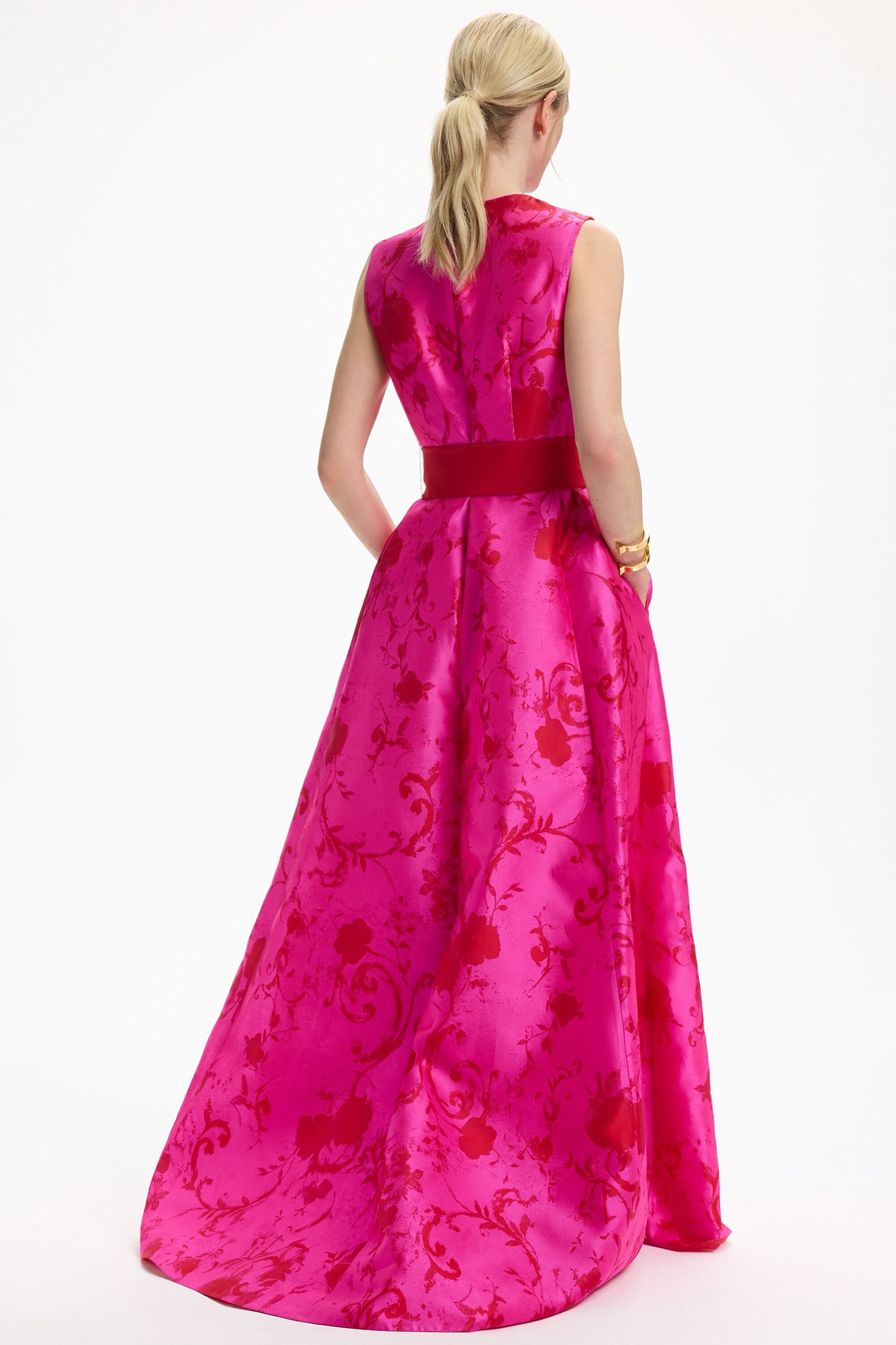 ワンピース LOOKAST HAZEL JACQUARD BALLOON DRESS_2colors Layered With Love Eloise Square Neck 3D Floral Jacquard