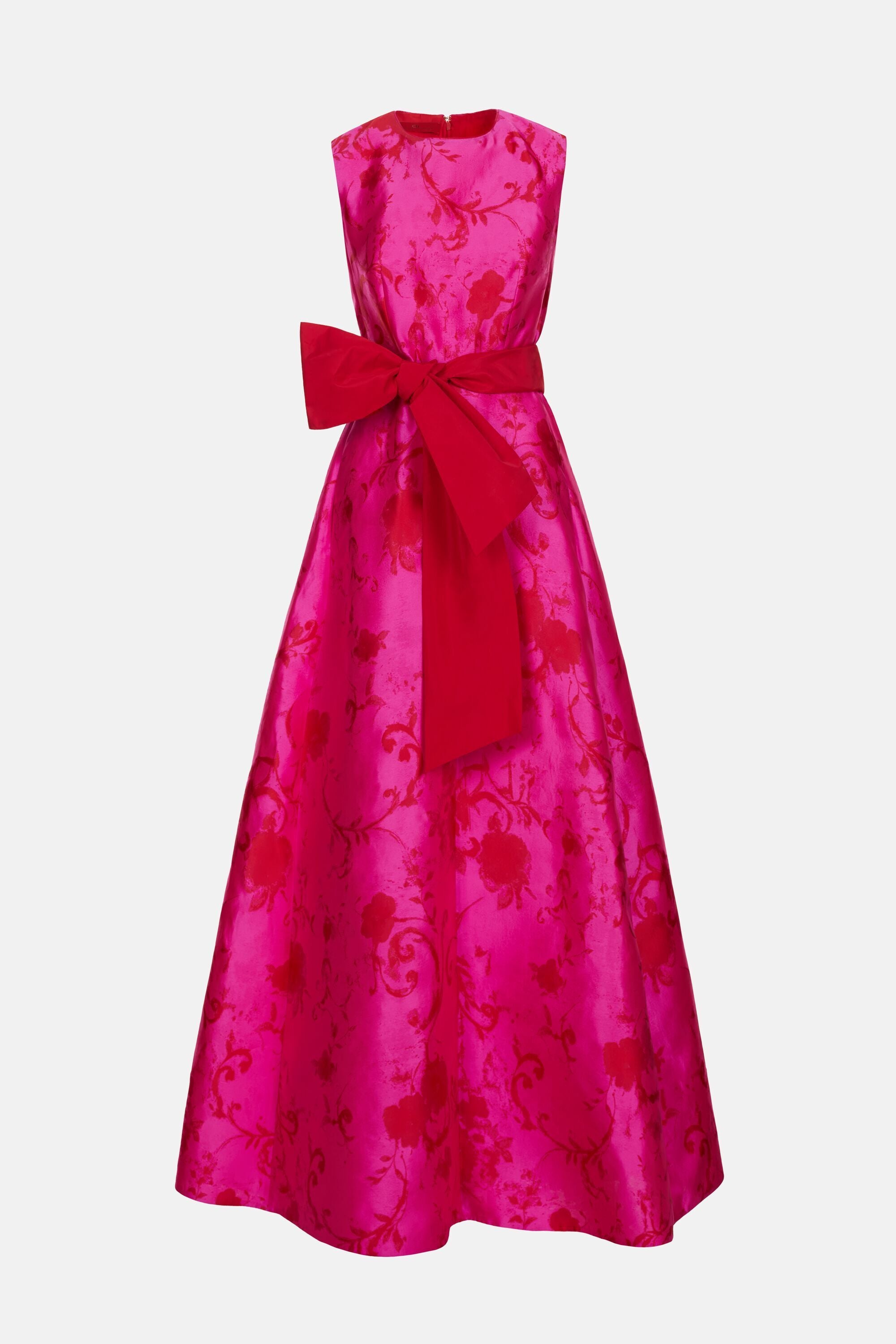 ブルレア　Embroidery jacquard long dress ブルレア Embroidery jacquard long dress Long party dress