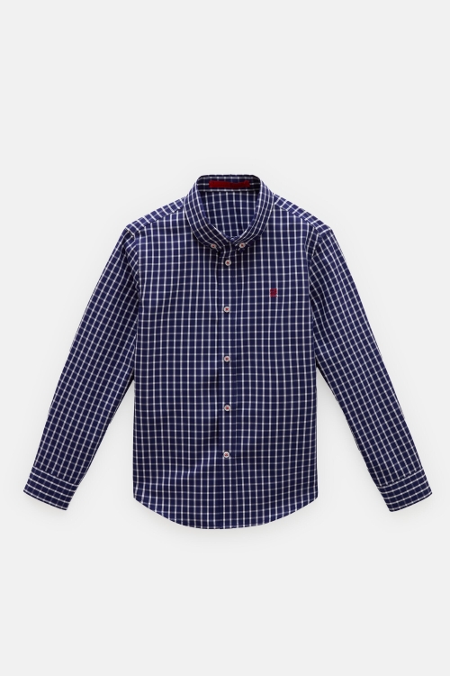 CHECKED POPLIN SHIRT