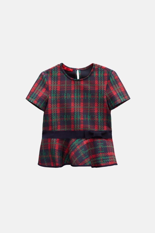 CHARTAN PRINT NEOPRENE TOP