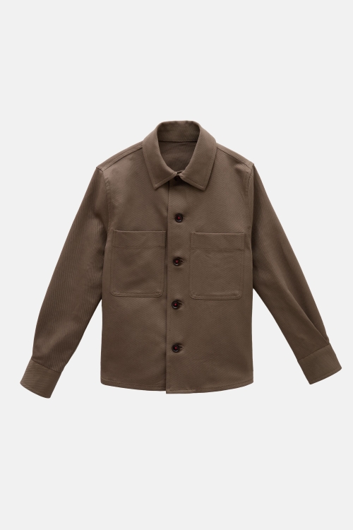 LINEN TWILL OVERSHIRT