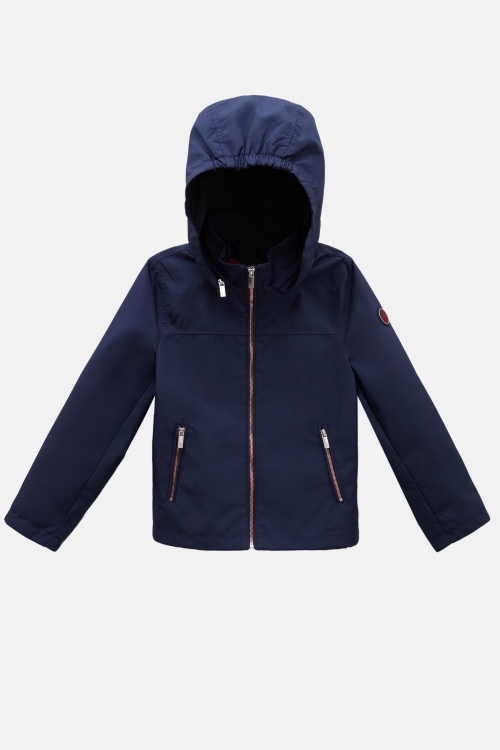 HOODED TECHNICAL NYLON WINDBREAKER