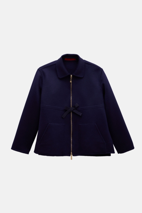 DOUBLE-FACED WOOL A-LINE COAT