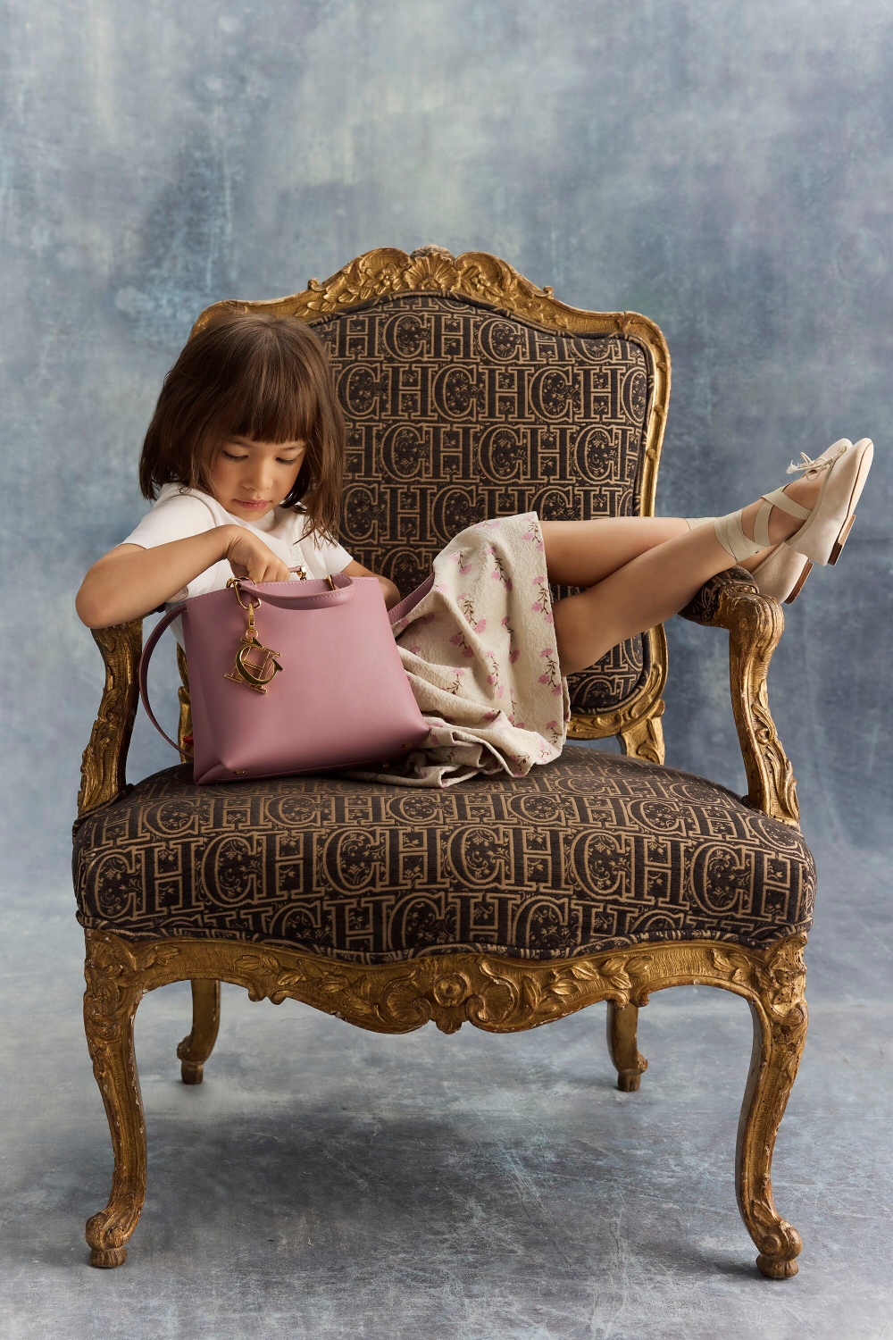 VELVET SKIRT WITH BOW