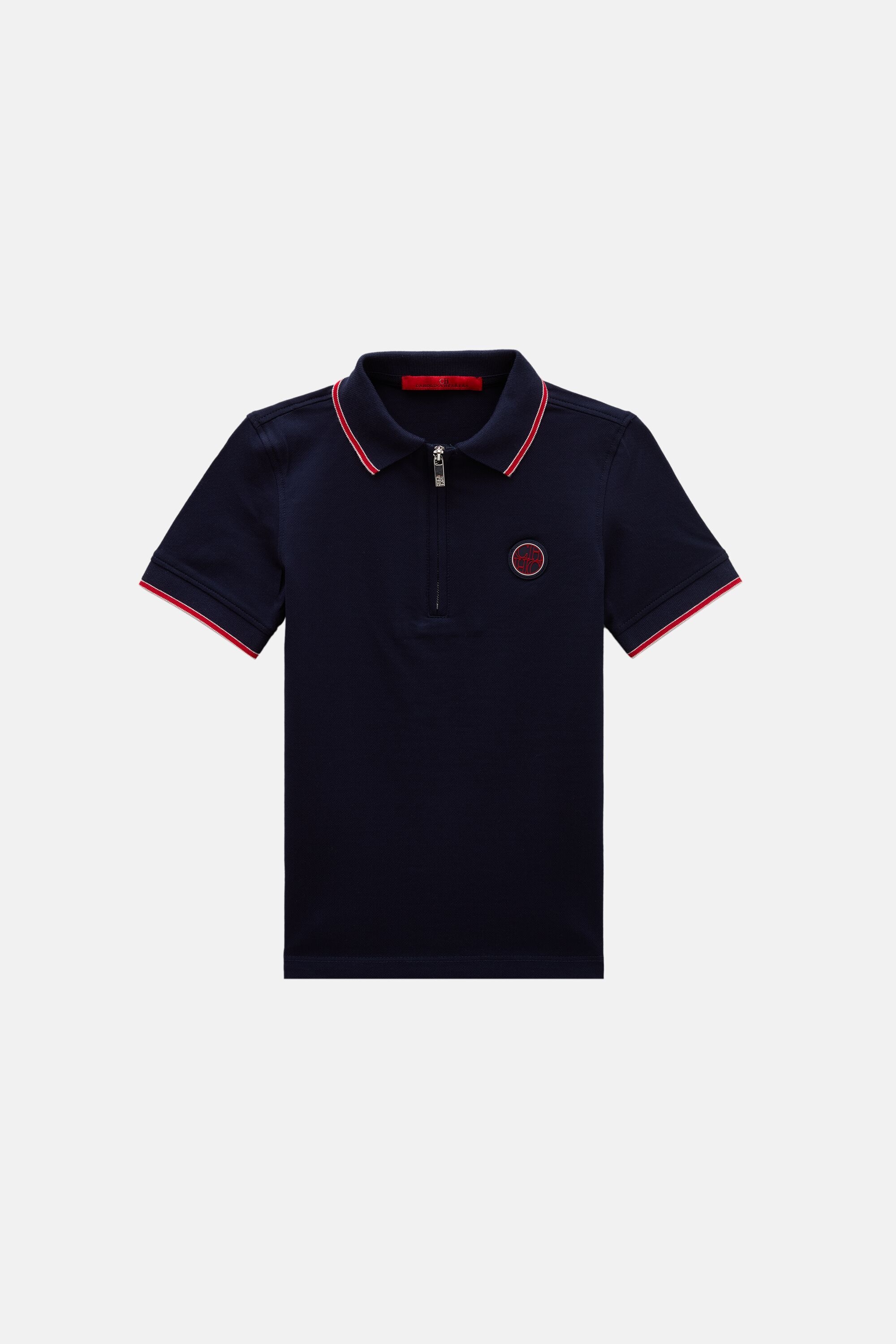 Piqué Half-Zip Polo Shirt