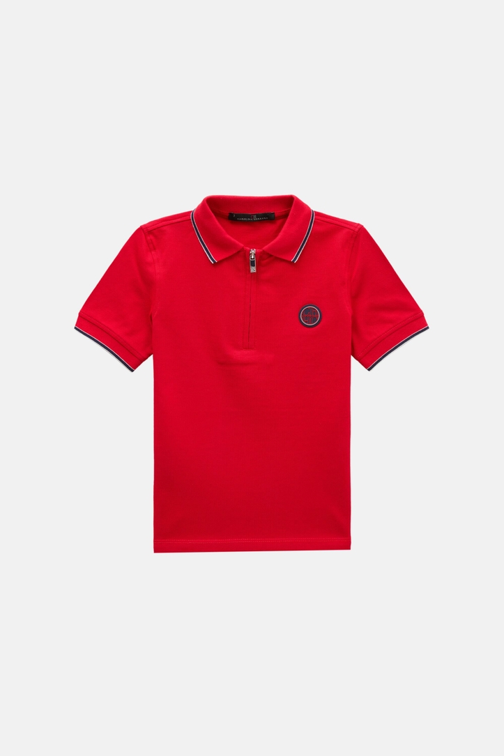 Piqué Half-Zip Polo Shirt