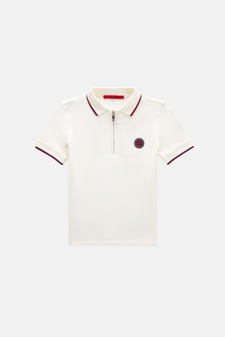 Piqué Half-Zip Polo Shirt