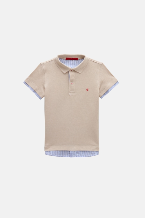 PIQUÉ DOUBLE POLO SHIRT
