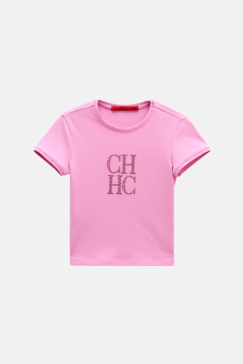 CH T-SHIRT WITH CRYSTALS