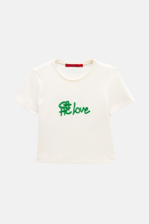 T-SHIRT WITH EMBROIDERY