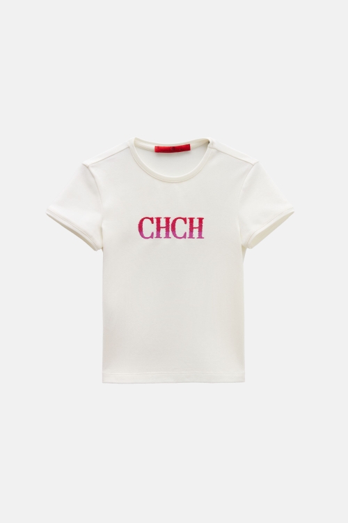 EMBROIDERED CH T-SHIRT