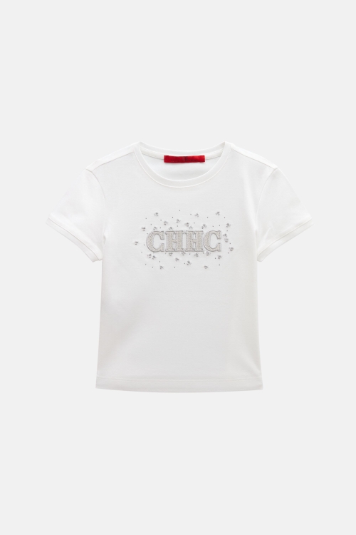 EMBROIDERED CH T-SHIRT