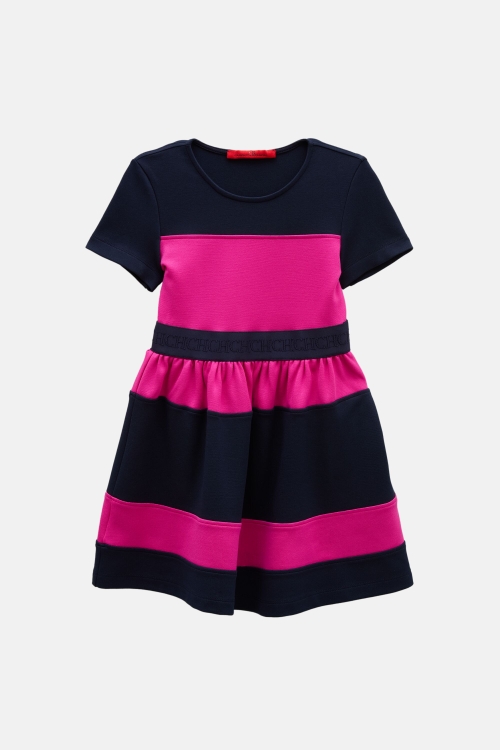 VESTIDO DE PUNTO DE RAYAS CH