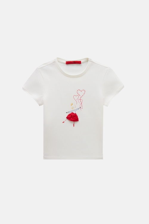 FLOCKED T-SHIRT