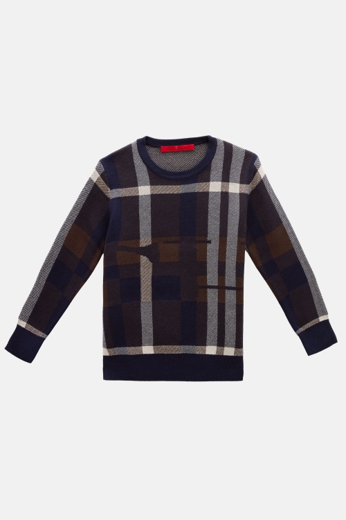 CHARTAN COTTON JACQUARD SWEATER