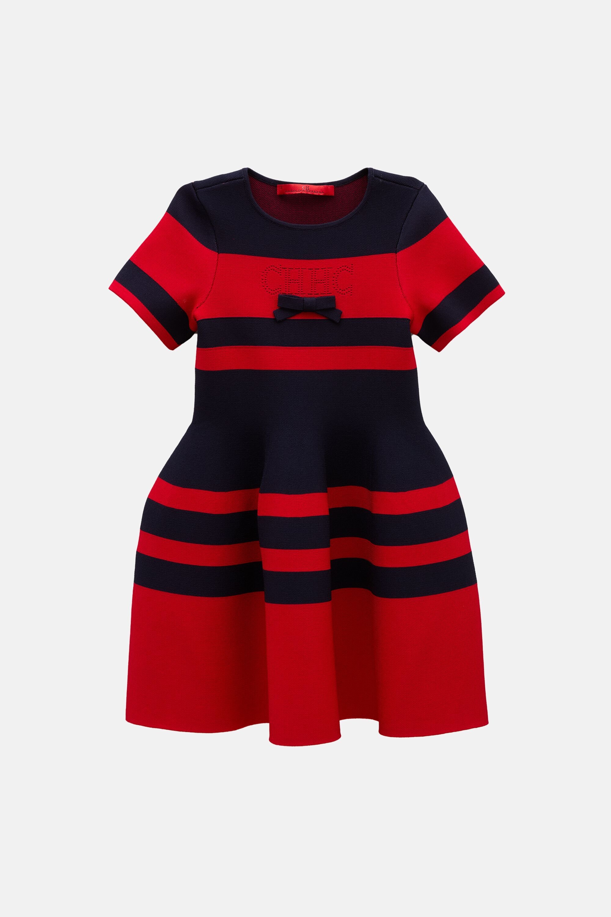 Striped Jacquard Knit Dress