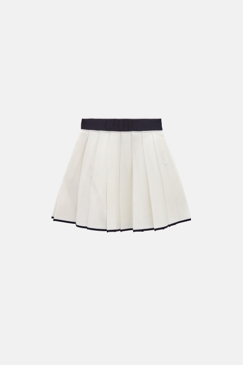 FALDA DE TABLAS DE JACQUARD