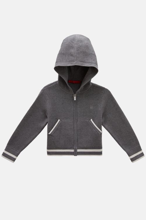 HOODED DOUBLE-FACED KNIT JACKET