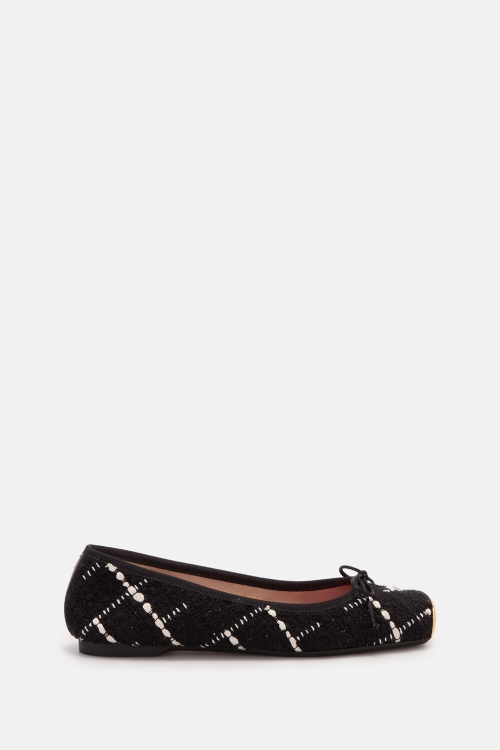 BIMBA TWEED BALLET FLATS